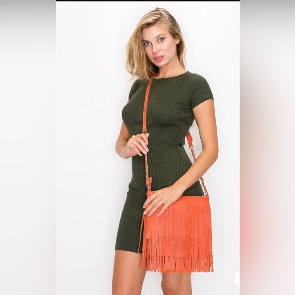 Samantha Fringe Crossbody Bag NWT